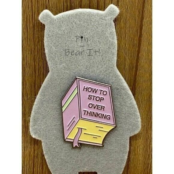 3/20 How To Stop Overthinking Enamel Pin - Picture 1 of 1